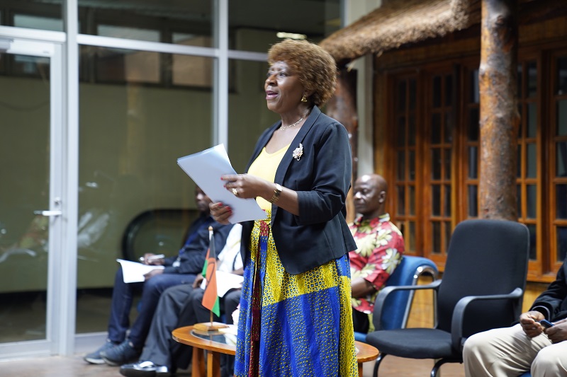 Honourable Agnes Nyalonje, Minister of Labour of the Republic of Malawi, welcoming, on behalf of His Excellency Dr. Lazarus McCarthy Chakwera, President of the Republic of Malawi